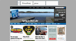 Desktop Screenshot of elliotlakestandard.ca